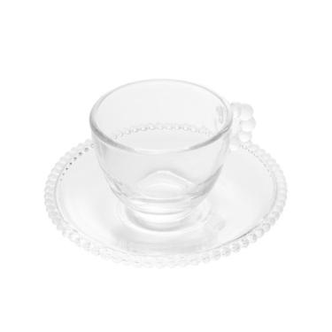 Imagem de Jogo 10 Xícaras De Café Com Pires Cristal Pearl Wolff 90ml