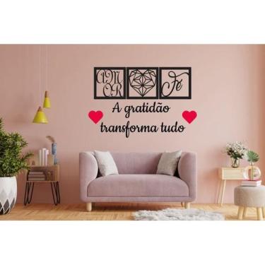 Imagem de Kit Decorativo MDF  Respire fundo e confie no processo - personalizado