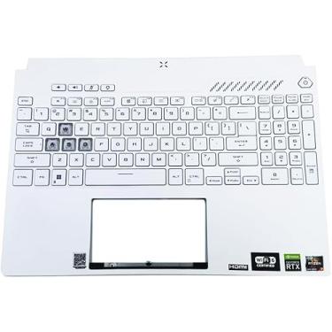 Imagem de Teclado retroiluminado ASUS TUF Dash A15 F15 FX507 FX517ZM FA507 FX507Z Palmrest (chave branca-transparente-2022)