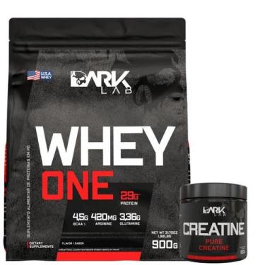 Imagem de Whey One 900g + Creatina 150g Pura Dark Lab, Baunilha