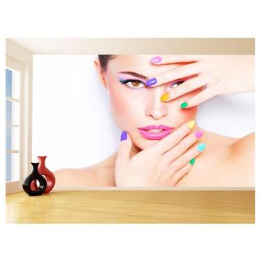 Imagem de Papel De Parede Salão De Beleza Maquiagem Make 3,5M Slb43 - Você Decor