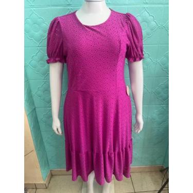Imagem de Vestido feminino cor roxa -Tamanho GG - Q bonita 