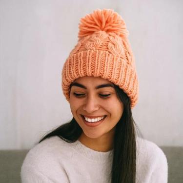 Imagem de Touca Gorro com Pompom para Frio Inverno Feminina Adulto - REDSTAR, Sa