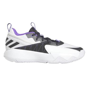 Imagem de adidas Tênis unissex certificado Dame adulto, Branco/preto/roxo, 8.5 Women/7.5 Men