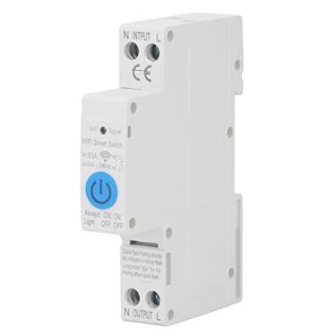 Imagem de Interruptor de relé Temporizador Wi-fi Controle Remoto Interruptor de Temporização Com Vazamento Sobre/subtensão Proteção contra Curto-circuito Instalação Rápida 1 P 40a Ac 230 V