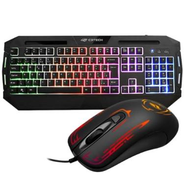 Imagem de Kit Gamer Teclado Retroiluminado, AntiGhosting e Mouse com 4 Botões - KG-80BK + MG-12BK