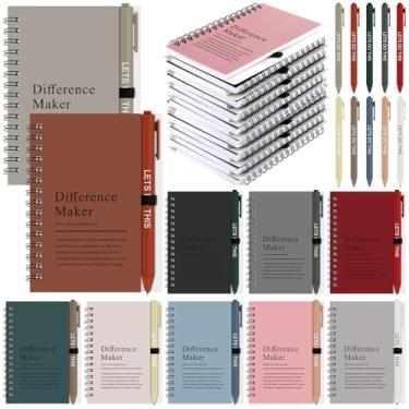 Imagem de Resurhang Diferenças presentes para agradecimento de funcionários A6 para fazer listas blocos de notas agenda semanal diário canetas esferográficas presentes de assistente social para mulheres