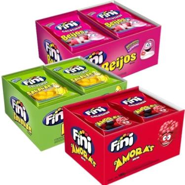 Imagem de Kit 36 Pacotinhos Fini 15g cada Beijinho Banana e Amora