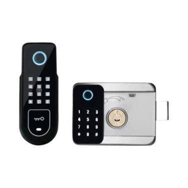 Imagem de Fechadura Inteligente De Porta Com Impressão Digital Bluetooth Tuya Ap