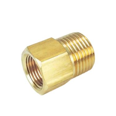 Imagem de AIGO Encaixe de tubulação de latão, adaptador redutor (1/5.1 cm macho NPT x 3/20.3 cm fêmea NPT)