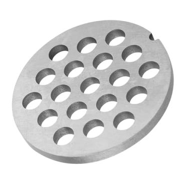 Imagem de Jwthee Placa de moedor de carne, lâmina de disco de substituição de aço inoxidável de 8 mm para moedor de carne, material de aço carbono, fácil instalação e limpeza, picagem e moagem