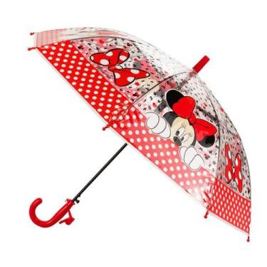Imagem de Guarda Chuva Infantil Transparente Letras Minnie - Disney
