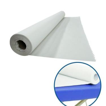 Imagem de Lençol para Maca Hospitalar 70cmx50M, Branco - 1 Rolo - Real Papel