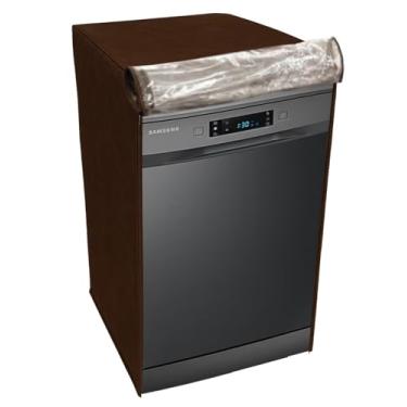 Imagem de CAPA PARA LAVA LOUÇAS SAMSUNG 10 SERVIÇOS TRANSPARENTE FLEX (Marrom)