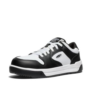 Imagem de KEEN Utility Overton Tênis feminino de trabalho leve e durável com bico composto de altura baixa, Estrela branca/preta, 35