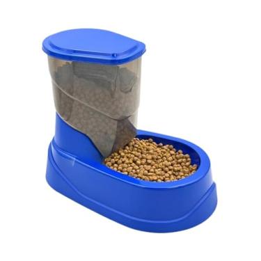 Imagem de Kit Comedouro e Bebedouro Automático para Cachorro Cães e Gatos(SÓ COMEDOURO FOUR - AZUL)