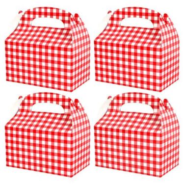 Imagem de Caixas de guloseimas Gatherfun vermelho e branco, 24 peças