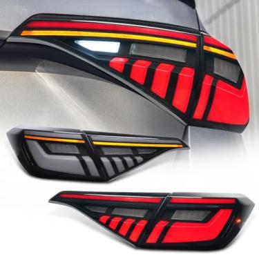 Imagem de Archaic Luzes traseiras de LED compatíveis com Honda Civic Sedan 2022-2024 de 11ª geração, com DRL de animação, seta sequencial, par