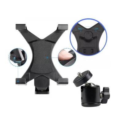 Imagem de Suporte Tablet C Trava Garra Cabeça 360 E Disparo Bluetooth