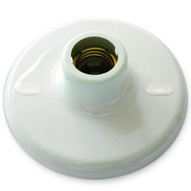 Imagem de Plafon Plástico Branco com Borne - 8011 - GERMER