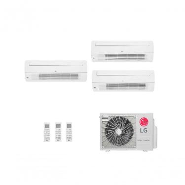 Imagem de Ar Condicionado Multi Split LG 3 Ambientes (Cassete 1 Via 1x9, 2x12) - Quente/Frio Wi-Fi 220V