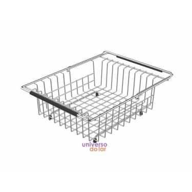 Imagem de Cesto Aramado Retangular Tramontina com Alça Regulável para Cubas e Pi