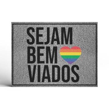 Imagem de Capacho Sejam Bem Viados Coração - Império da Impressão