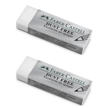 Imagem de Borracha FABER CASTELL Branca Grande Dust Free Kit com 2und - Faber-Ca