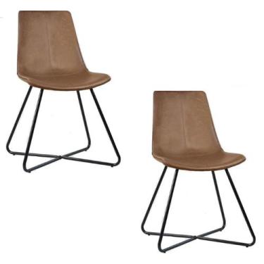 Imagem de Kit 2 Cadeiras Brenda Várias Cores - Rivatti, Marrom