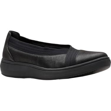 Imagem de Clarks Mocassim feminino BreezeSky Air CloudSteppers, Tecido preto 1, 9.5 Wide