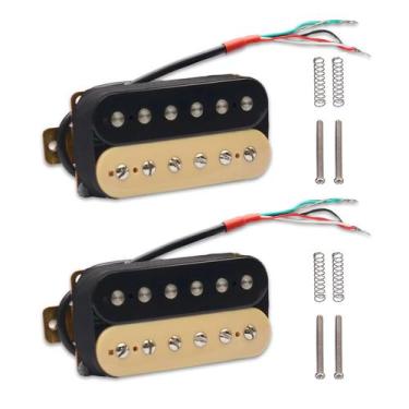 Imagem de Conjunto de captadores Humbucker para guitarra elétrica SAPHUE (Zebra)