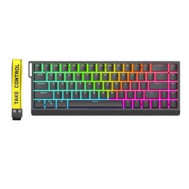 Imagem de ZUOYA HE65 Teclado para jogos de gatilho rápido, interruptor magnético, efeito Hall, atuação ajustável hiperrápida, 8K Hz, taxa de sondagem montada em junta 65% RGB HotSwap compacto teclado mecânico
