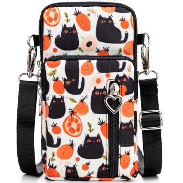 Imagem de BIAOTIE Bolsas transversais pequenas e leves para celular bolsa de viagem bolsa de ombro para mulheres, Branca - até