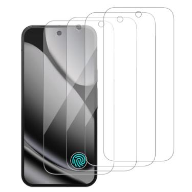 Imagem de iCsapr Pacote com 4 protetores de tela de vidro compatíveis com Google Pixel 10 Pro XL/Pixel 9 Pro XL [dureza 9H] - Tela de vidro temperado HD, resistente a arranhões, fácil instalação [compatível com