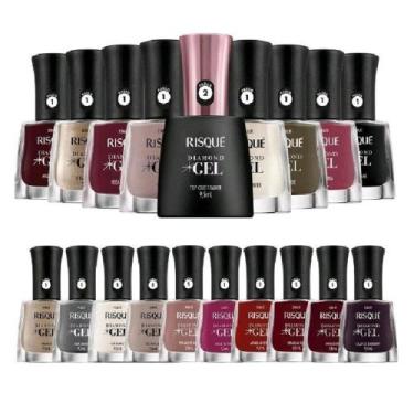Imagem de Lancamento Risque Efeito Gel Com 20 Cores + Top Coat