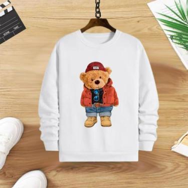 Imagem de Blusa moletom infantil - Franca kids, Branco, 6