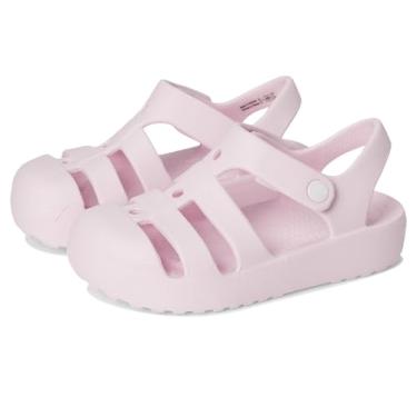 Imagem de Crocs Sandália clássica unissex infantil de pescador (infantil), Leite rosa, 22