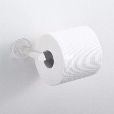 Imagem de 10 Porta Papel Higienico Kit Suporte Adesivo Parede Banheiro - Saz