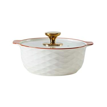 Imagem de Conjunto de pratos simples de cor underglaze combinação de utensílios domésticos de cerâmica - pote de sopa de linha de café