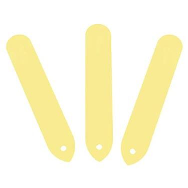 Imagem de ZAWELIYO Etiquetas de Plantas Marcadores de Vasos de Jardim Em PVC Duráveis ​​para Berçário de Quintal - 100 Peças Etiquetas Brancas, Amarelas, Rosa, Azuis para Flores, Estufas (Amarelo)