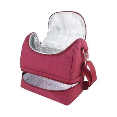 Imagem de Bolsa Termica Com 2 Compartimentos Joy - Vinho - Jackie Design