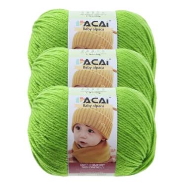 Imagem de Fio macio para bebê, 30% alpaca 70% poliéster, hipoalergênico, lavável, lavável na máquina, lã de bebê, ideal para tricô, crochê, cobertores de bebê, roupas e acessórios para recém-nascidos, 50 g por
