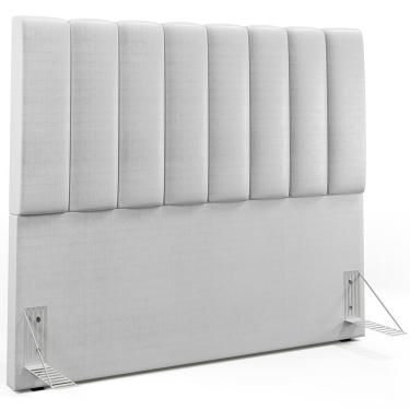 Imagem de Cabeceira Cama Box Casal 140 Cm Dália W01 Facto Cinza