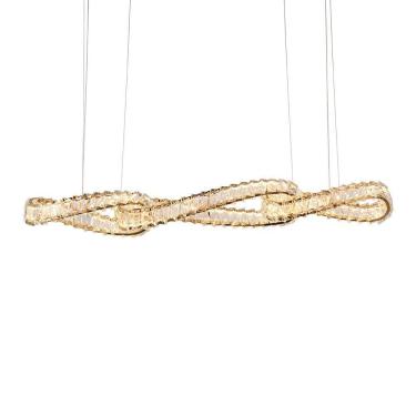 Imagem de Lustre Pendente Nordecor Lezie Ori 2742 Ouro Brilho Led Bivolt Ouro Brilho 2742