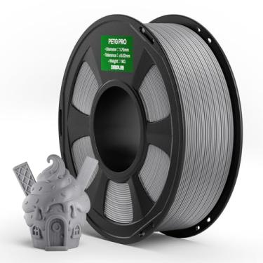 Imagem de DEEPLEE Filamento PETG PRO 1,75 mm, cinza, 1 kg, filamentos de impressora 3D PETG de 1,75 mm, maior resistência e resistência ao clima, adequado para a maioria das impressoras 3D FDM