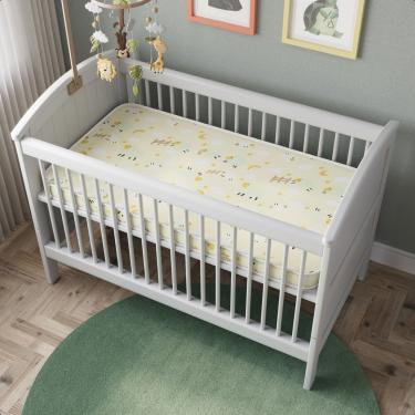 Imagem de Colchão Baby Berço D18 130x70x7 Bms Estampado Amarelo