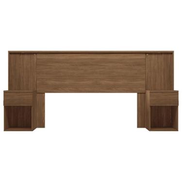 Imagem de Cabeceira Cama Box Madeirado Bourbon C/ Gavetas Jatoba - Santos Andirá