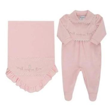 Imagem de Saída Maternidade Plush Inverno Bebê Menina Paraiso 17748-Feminino