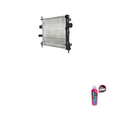 Imagem de Kit Radiador GM Astra 1.8 2.0 10.98/2007 Sem Ar + Aditivo Radiador Radiex Rosa Pronto Uso
