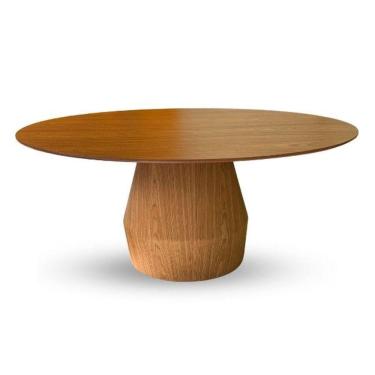 Imagem de Mesa De Jantar Cone Balone 137x90 Cm Freijó Natural E Design Exclusivo